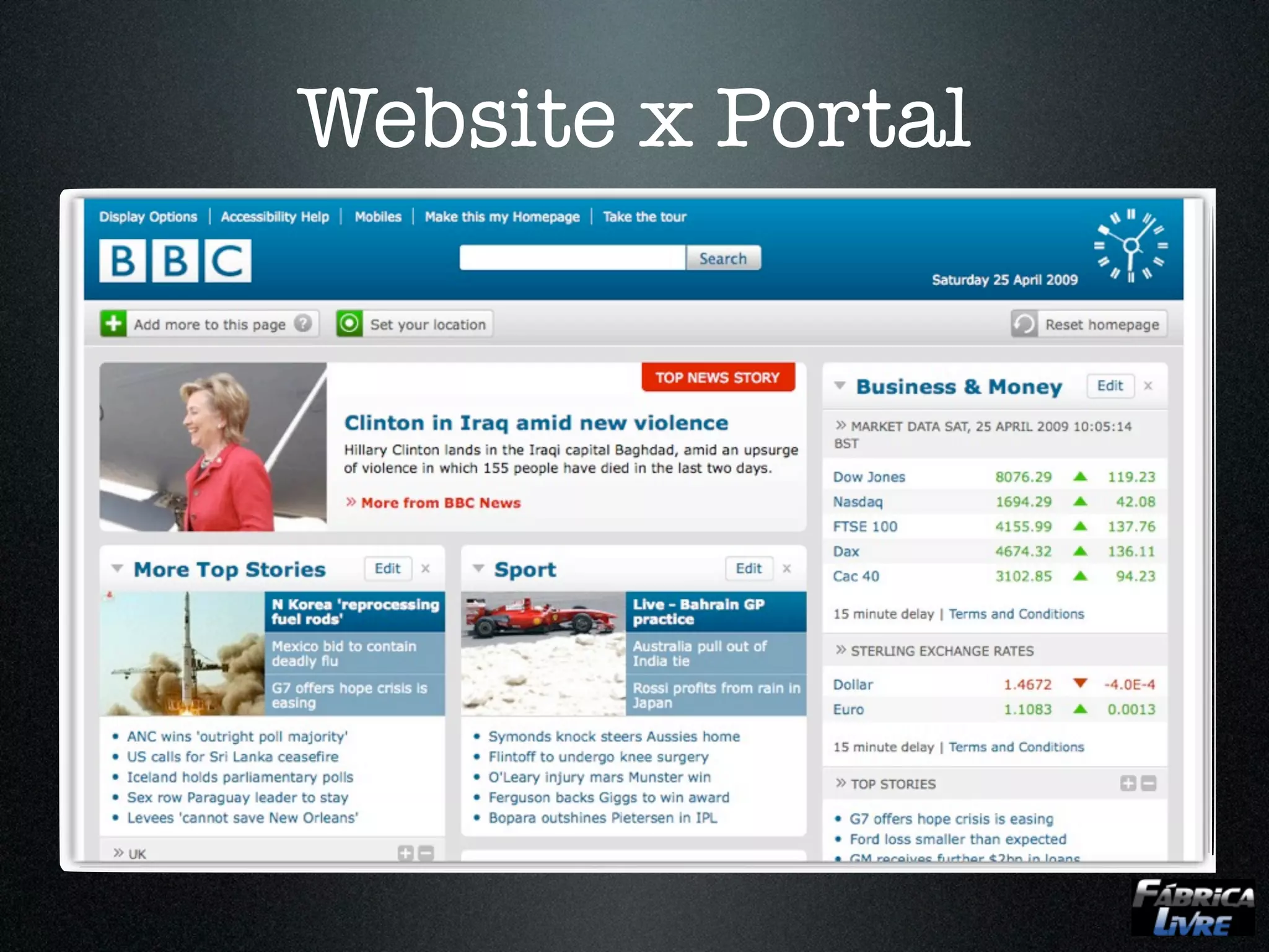 Website x Portal
 