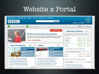 Website x Portal
 
