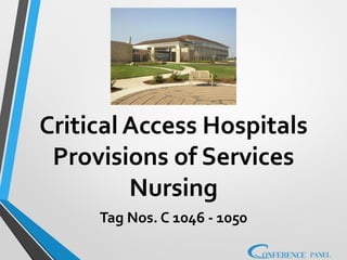 Nursing Standards in Hospital Accreditation: CMS Guidelines 2024 | PDF