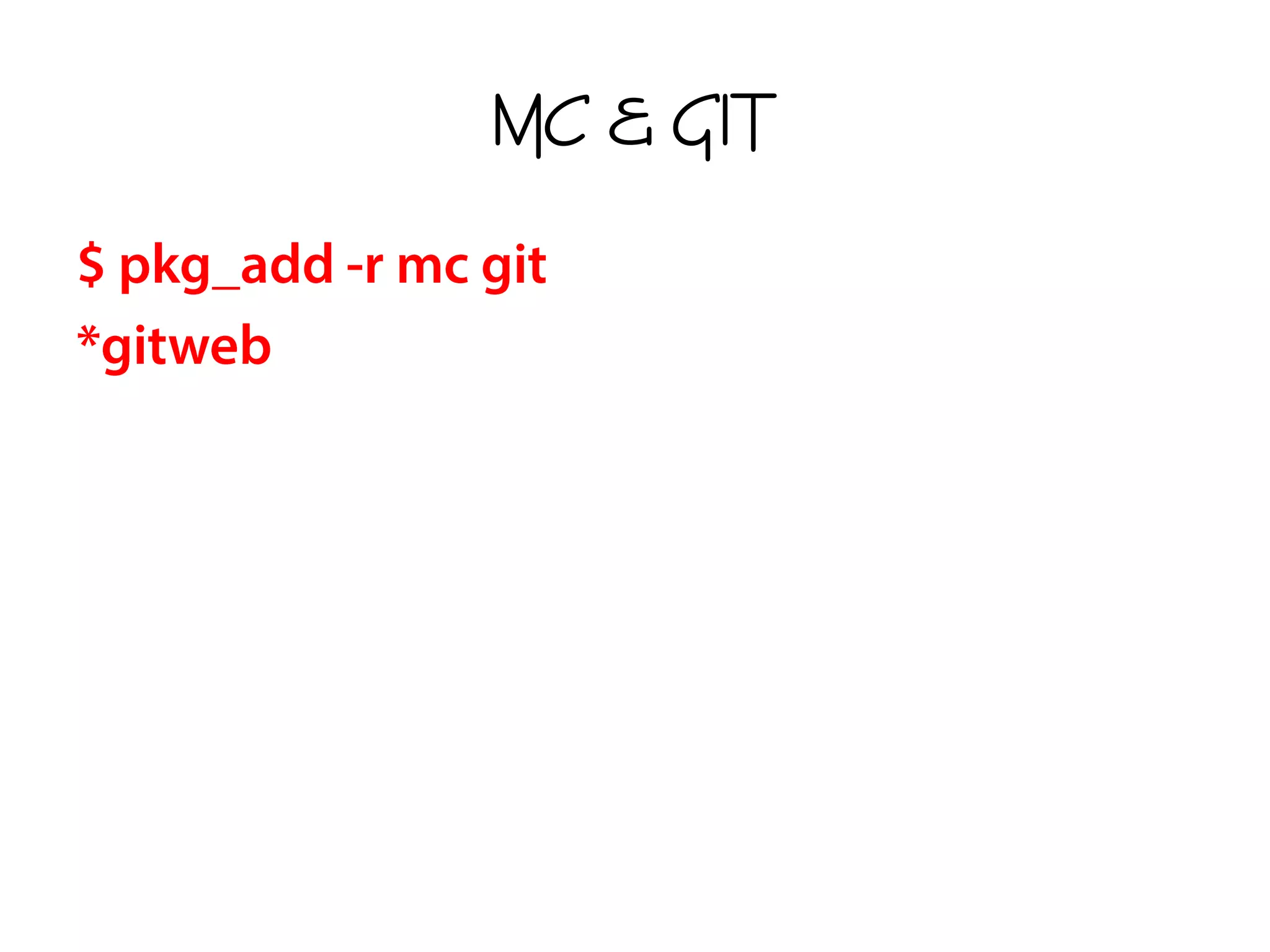 MC & GIT