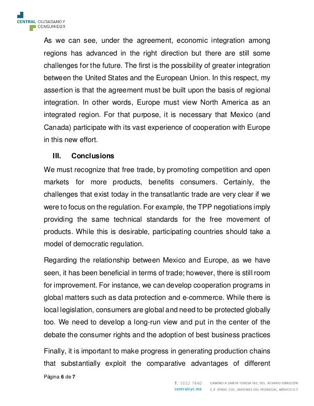 Public Speech How To Organize Free Trade Across The Atlantic