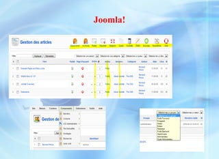Quelques définitions SGC : Système de Gestion de Contenu (tiré de l'anglais CMS pour Content Management System)  Voir le  Site de l'OLF   