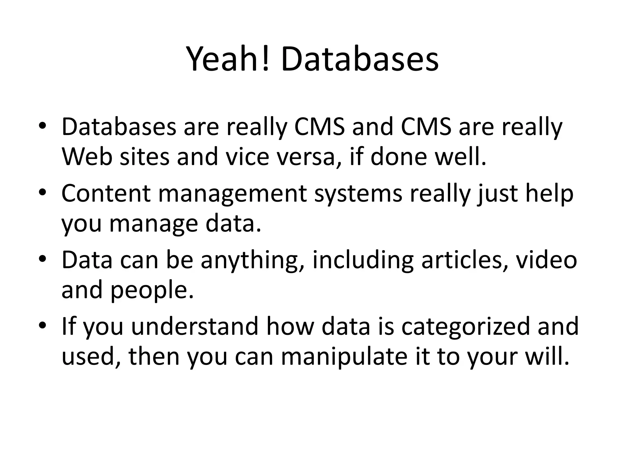 CMS presentation for magazines