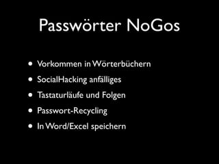 Kopfschmerzen? Finger wund?
➡ Passwortmanager!
 