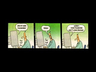 Verteidigungsstrategie
➡ willkürliche Benutzernamen
➡ starke Passwörter
➡ Sperre nach x Fehlversuchen  
für Zeitintervall y
➡ Blacklisting der IP
 