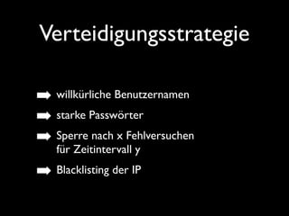 Update, Update, Update
• regelmässig WP-Core aktualisieren
• AutoUpdater seit 3.7!
• ok für Minor/Security-Releases
• regelmässig PlugIns aktualisieren
• regelmässig (Premium) Themes aktualisieren
• ggf. Staging Environment!
 