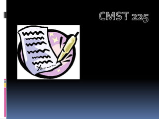 Cmst 225 — final presentation