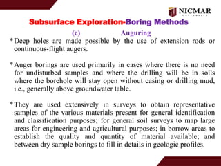 Surface Auguring CMT-L11-Boring methods.pptx in construction industry | PPTX