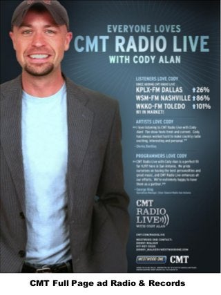 CMT Full Page ad Radio & Records

 