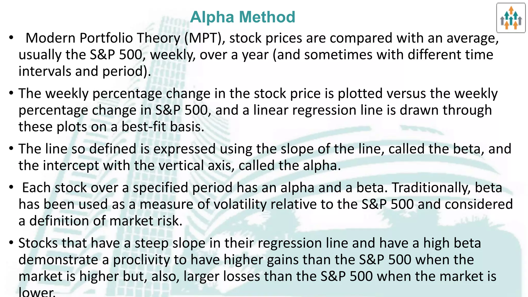 Selection of Markets & Issues