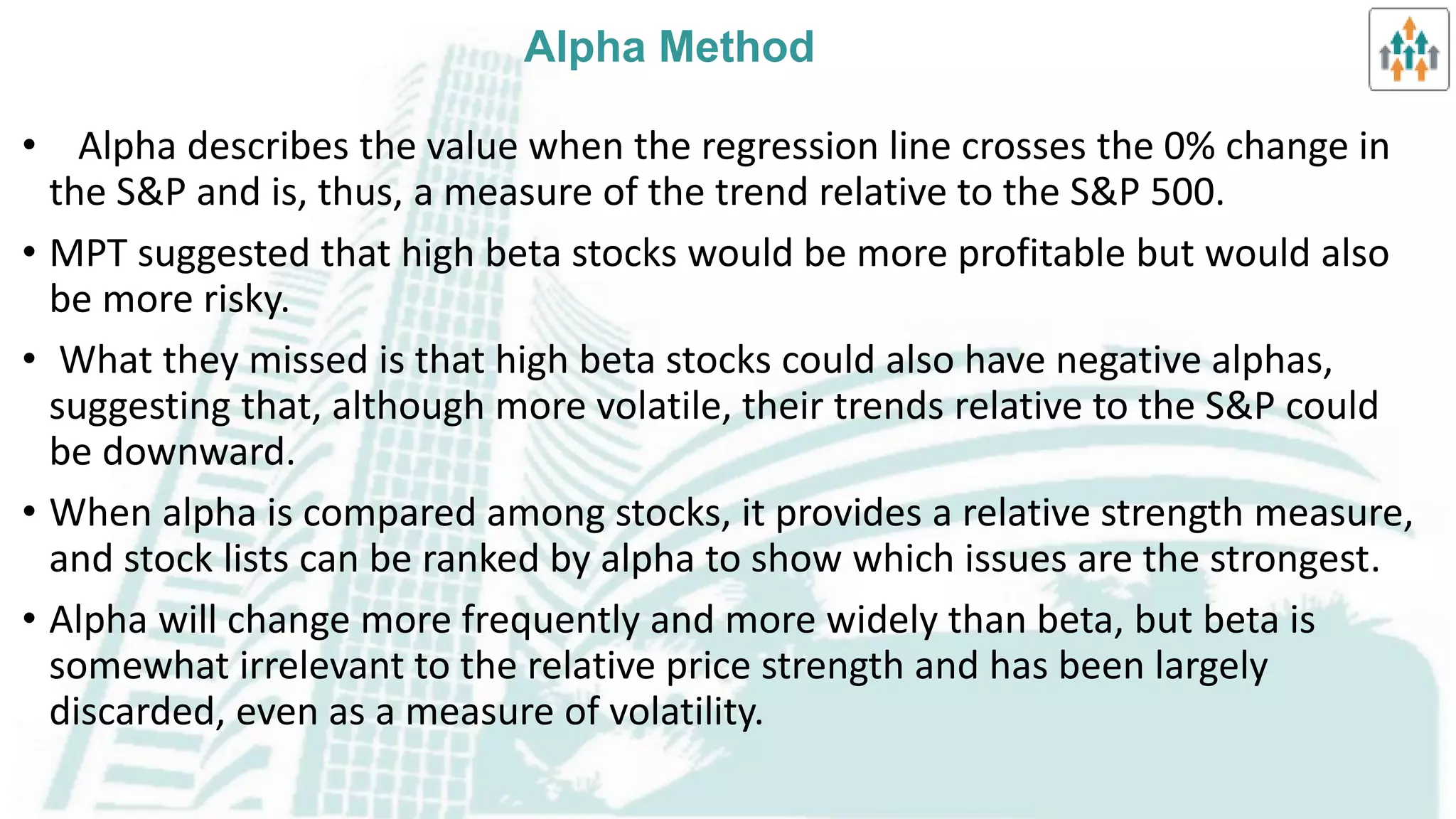 Selection of Markets & Issues