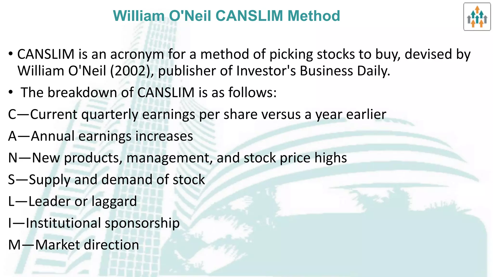 Selection of Markets & Issues