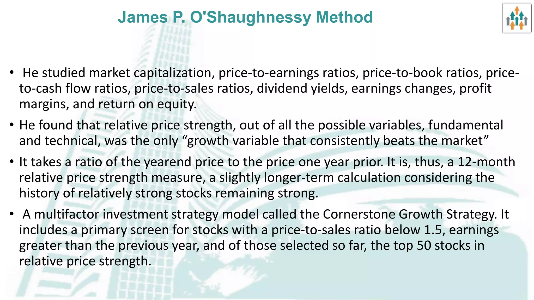 Selection of Markets & Issues