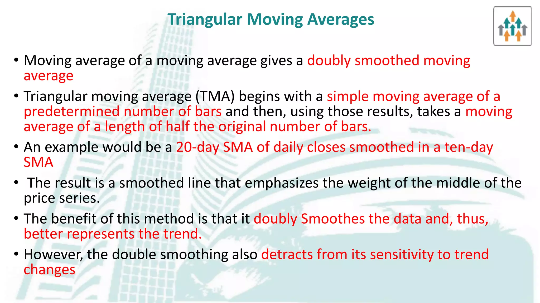 Cmt learning objective 2 a moving averages , types & its application