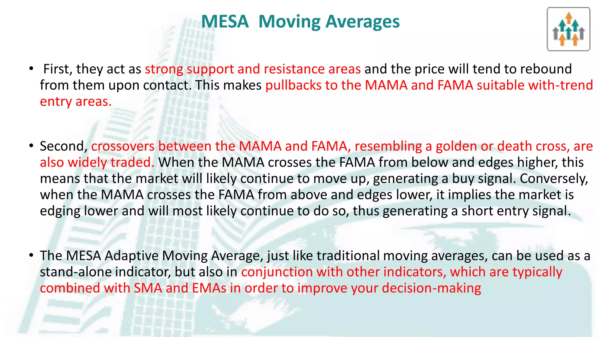Cmt learning objective 2 a moving averages , types & its application