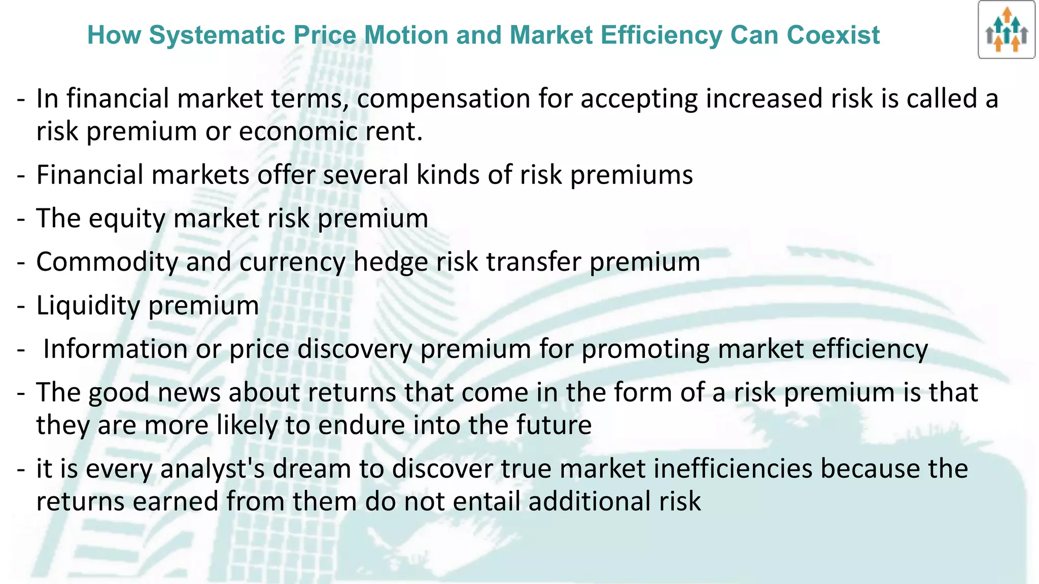 Theories of nonrandom price motion