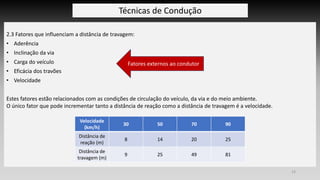 Técnicas de Condução para formação TVDE inicial | PDF