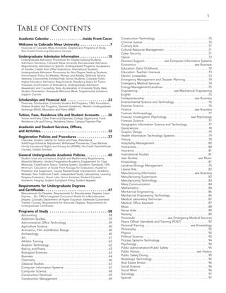 Colorado Mesa University (CMU) catalog 1617 | PDF