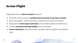 Apache Arrow: High Performance Columnar Data Framework