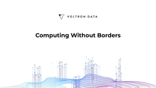 Apache Arrow: High Performance Columnar Data Framework