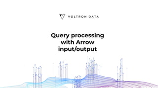 Apache Arrow: High Performance Columnar Data Framework