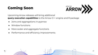 Apache Arrow: High Performance Columnar Data Framework