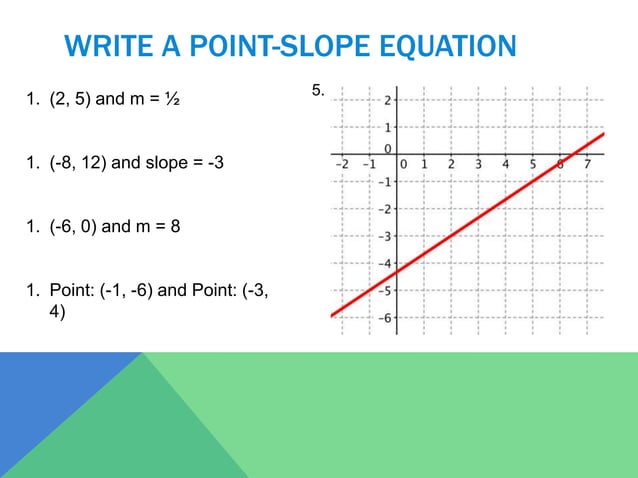 Slope and Equations of Lines | PPTX