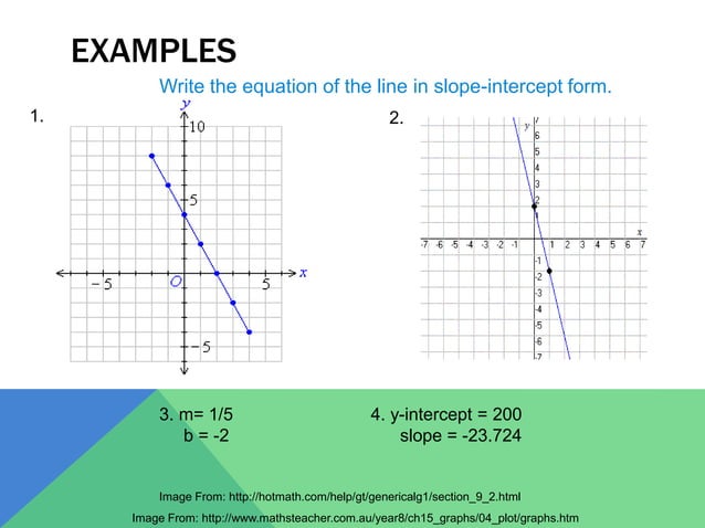Slope and Equations of Lines | PPTX