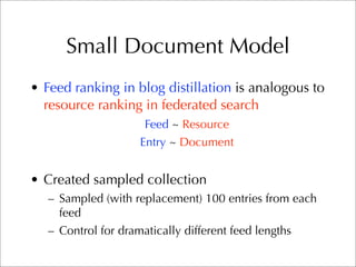 CMU TREC 2007 Blog Track