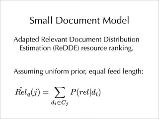 CMU TREC 2007 Blog Track