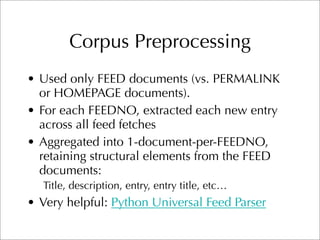 CMU TREC 2007 Blog Track