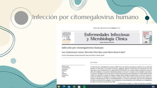 Infección por citomegalovirus humano
 