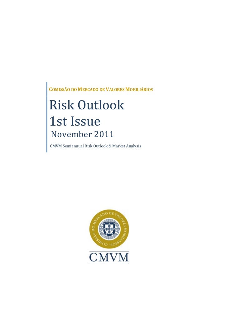 Cmvm Risk Outlook 1edicao 2012