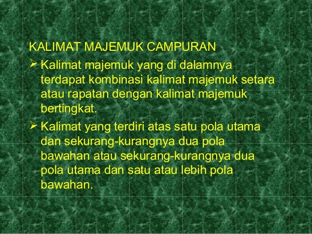 Kal majemuk-sekarang