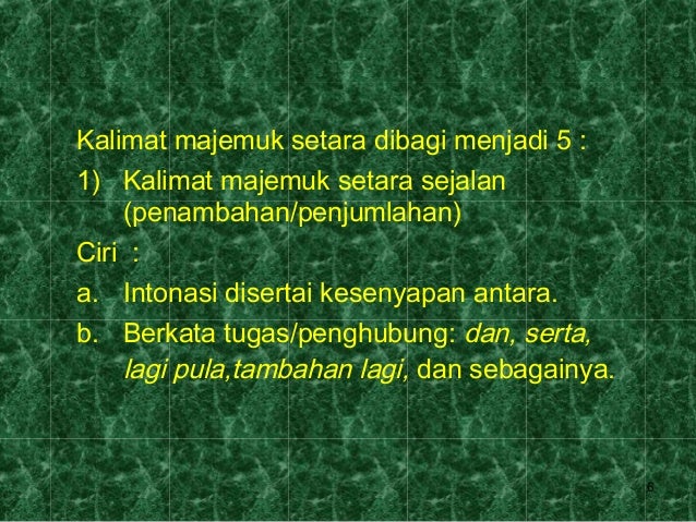 Kal Majemuk Sekarang