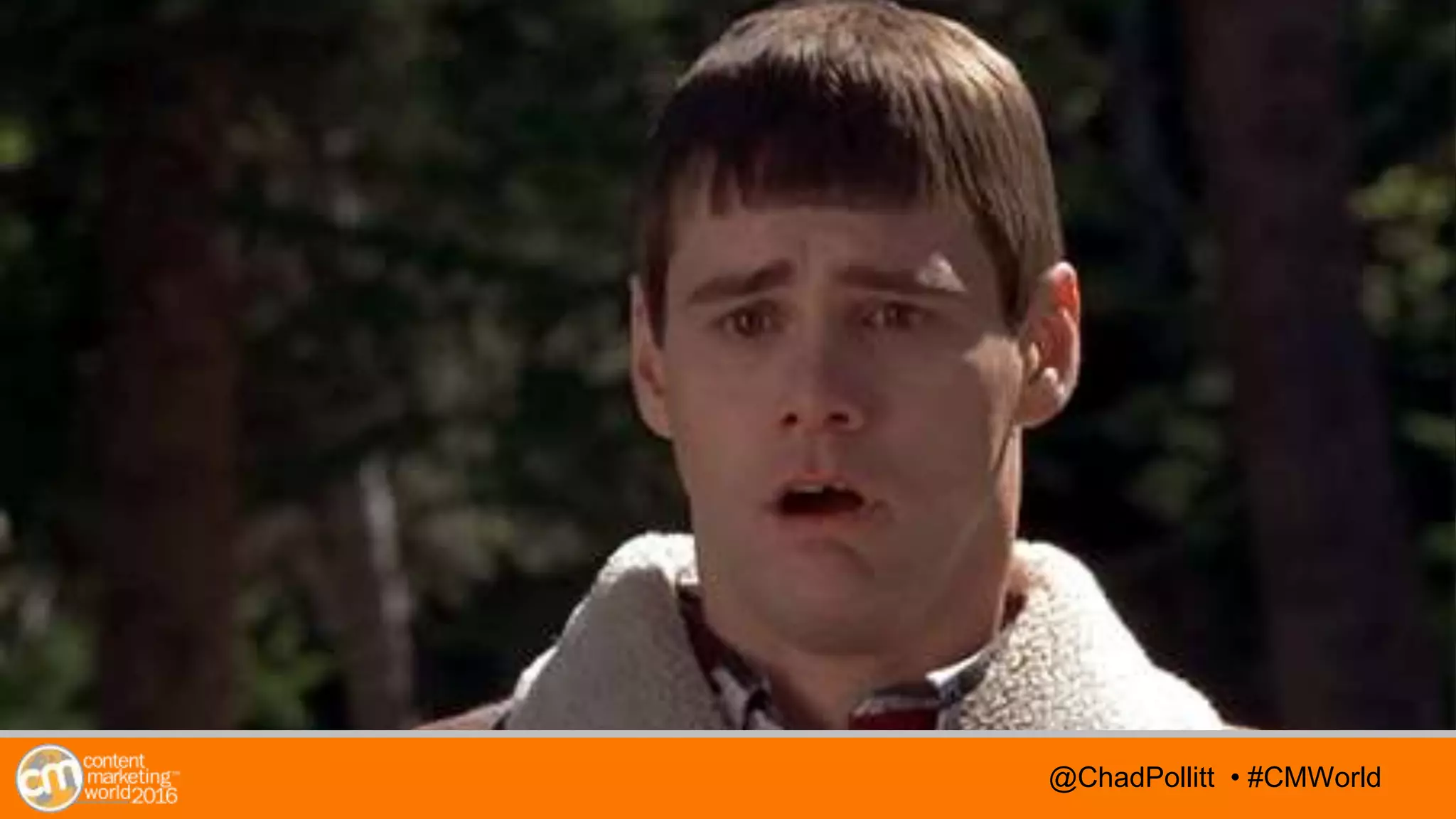 @TwitterHandle • #CMWorld@TwitterHandle • #CMWorld@ChadPollitt • #CMWorld
 