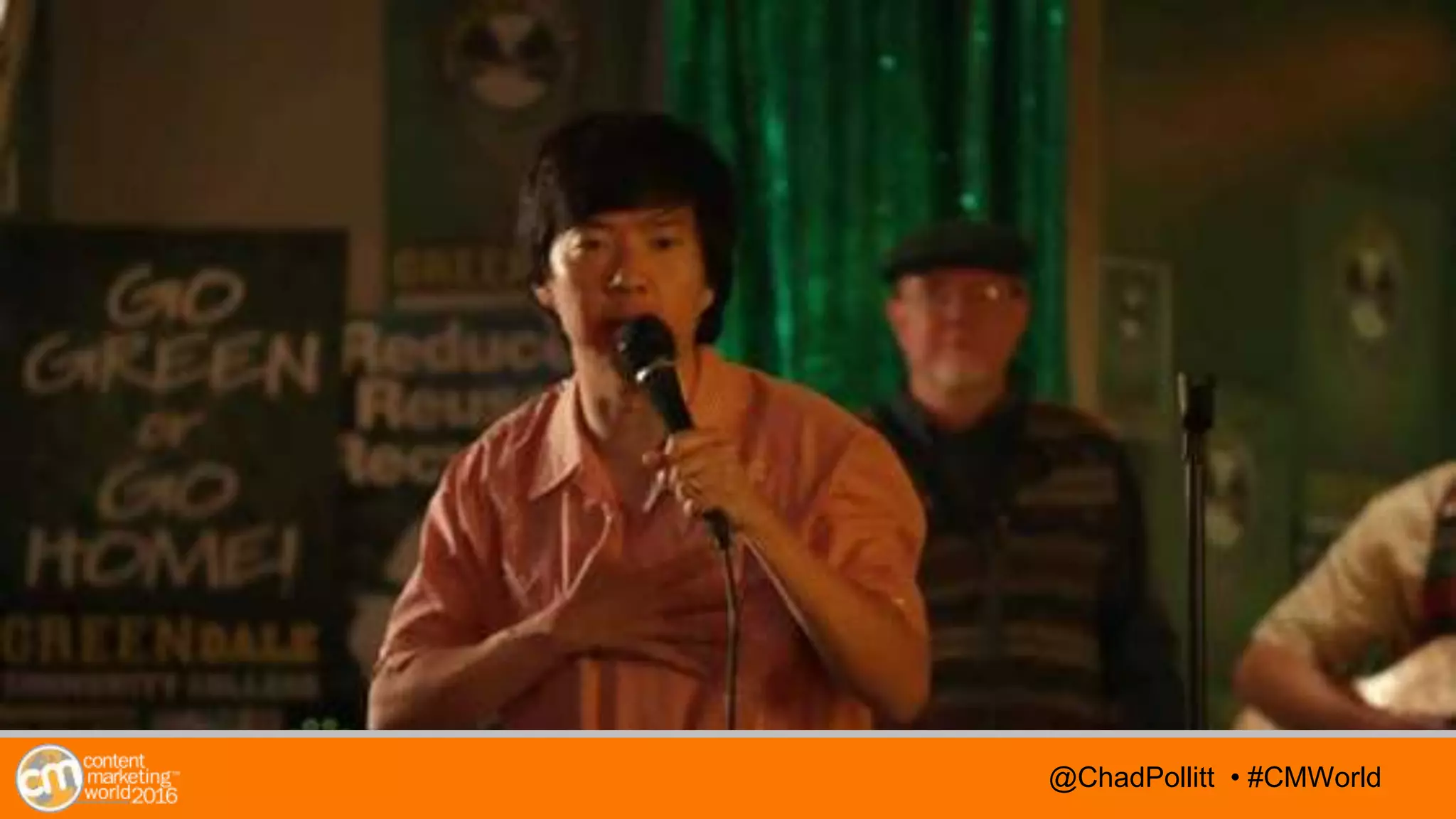 @TwitterHandle • #CMWorld@TwitterHandle • #CMWorld@ChadPollitt • #CMWorld
 