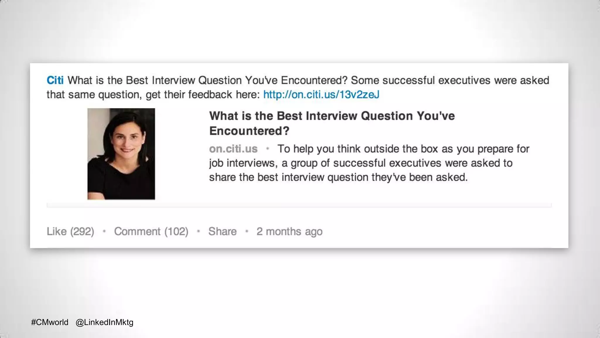#CMworld @LinkedInMktg#CMworld @LinkedInMktg
 