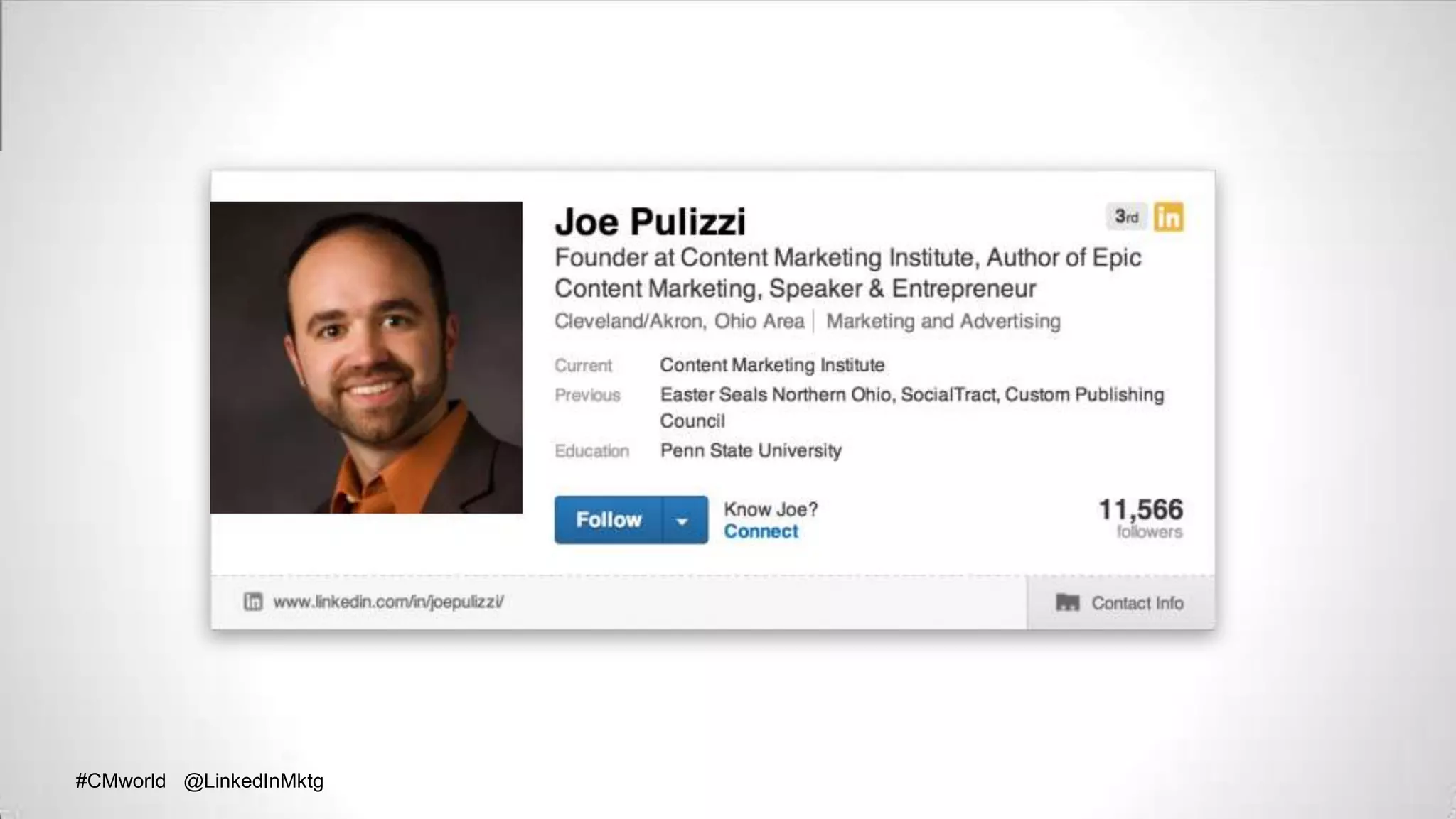 #CMworld @LinkedInMktg#CMworld @LinkedInMktg
 