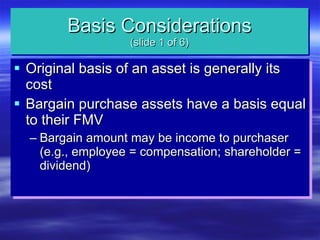 Basis of Assets Presentation | PPT