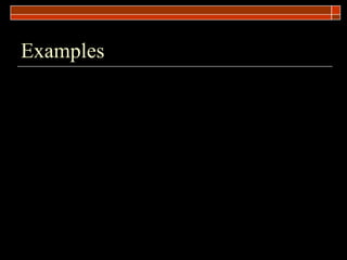 Examples 