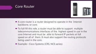 A Report on Routers | PPTX