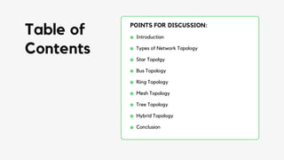 Different Network topologies in Computer Networks | PPTX