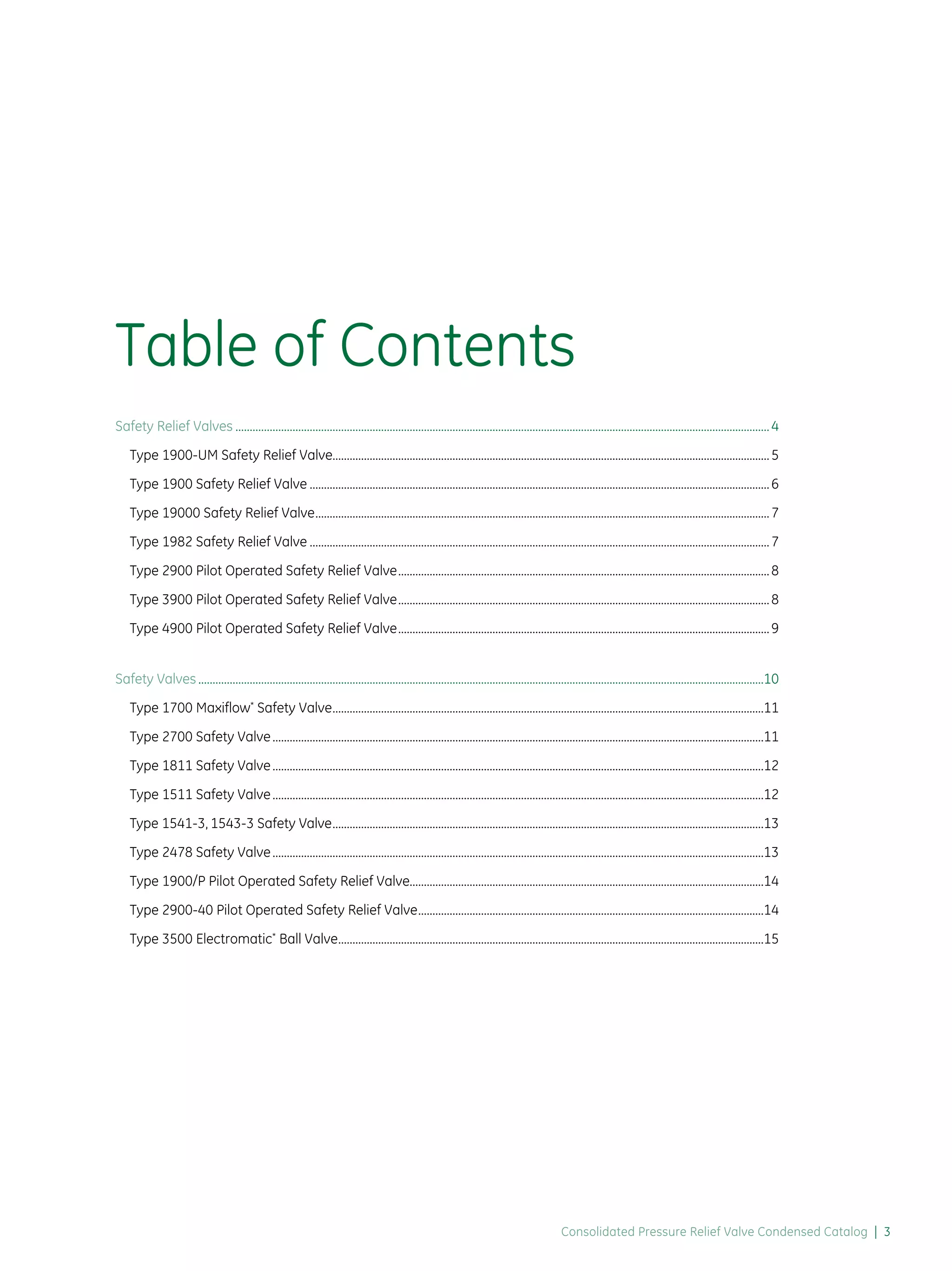 GE Consolidated Pressure Relief and Safety Valves PDF