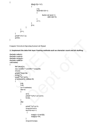 Cn os-lp lab manual k.roshan | PDF