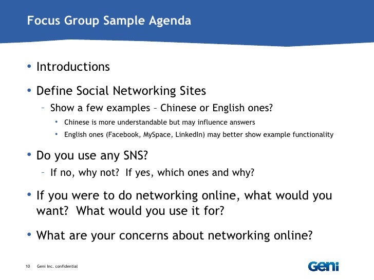 China SNS Focus Group Project