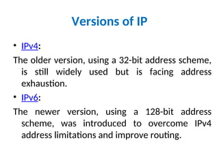 COMPUTER NETWORK-UNIT-III -PPT notes for 2nd year | PPT