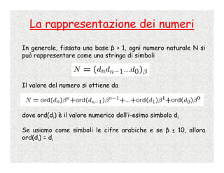 Calcolo Numerico - 2 - Rappresentazione Dei Numeri