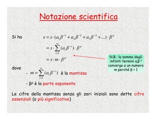 Calcolo Numerico - 2 - Rappresentazione Dei Numeri