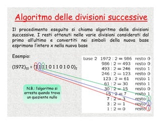Calcolo Numerico - 2 - Rappresentazione Dei Numeri